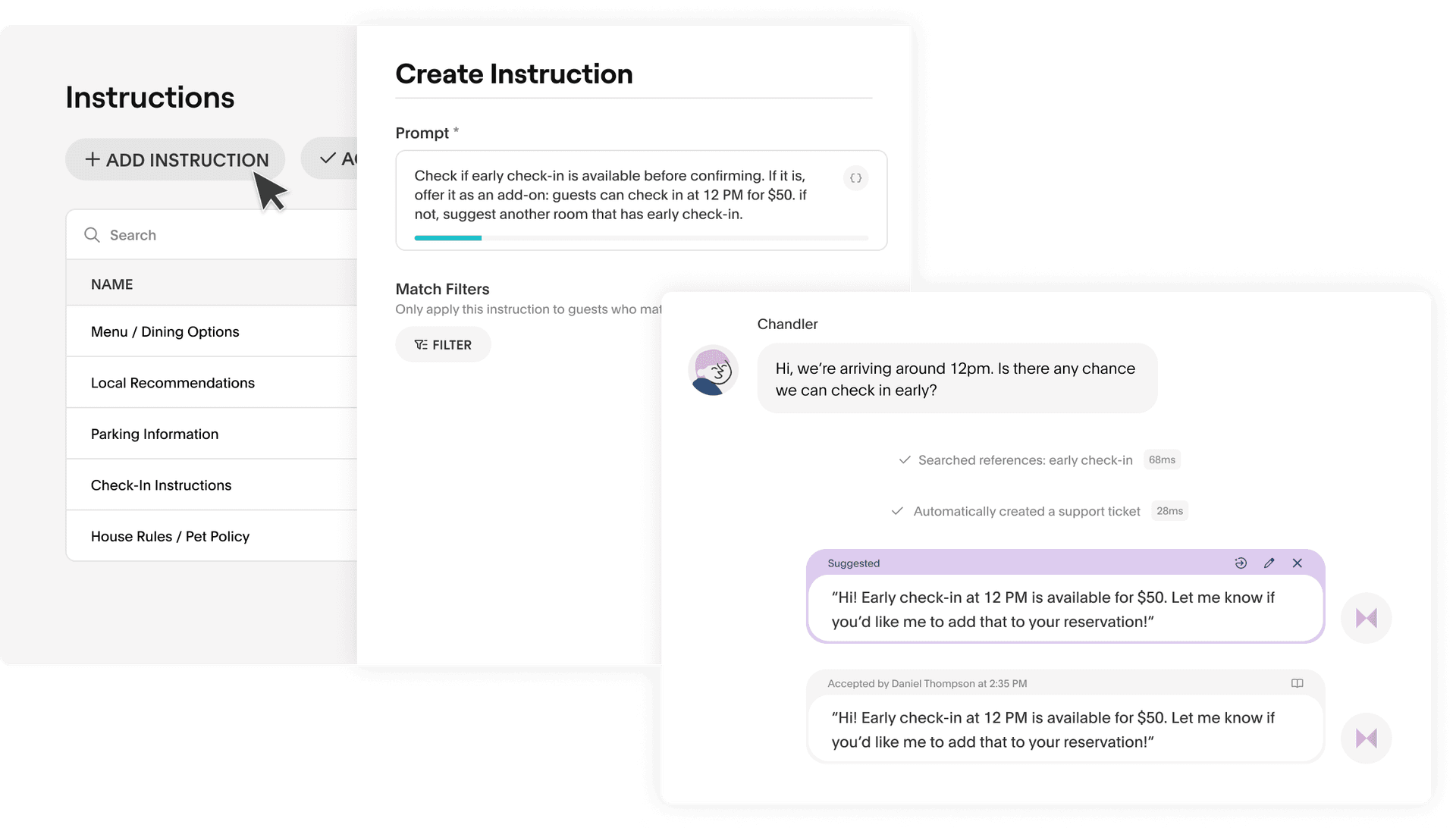 Train it once. Let it work forever. 