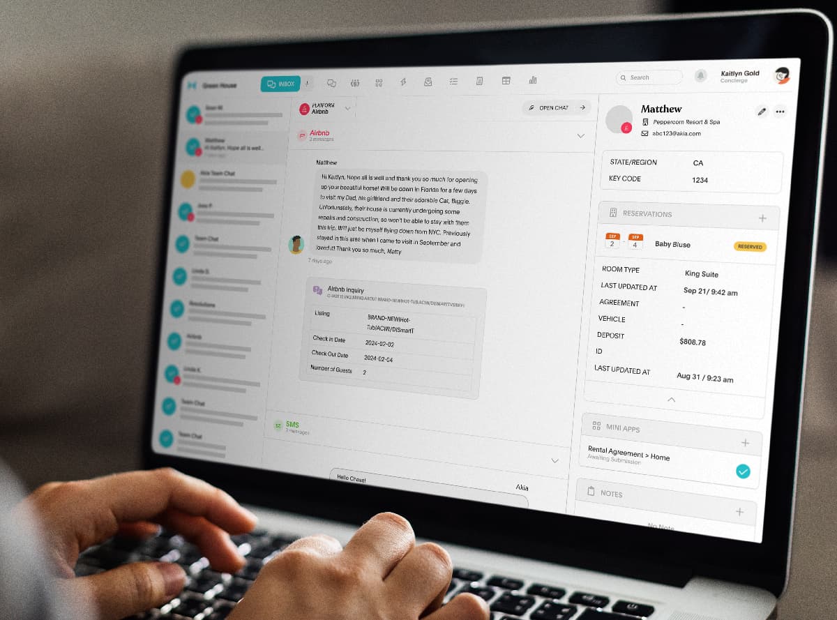 Streamline your guest communications with our Airbnb integration.
