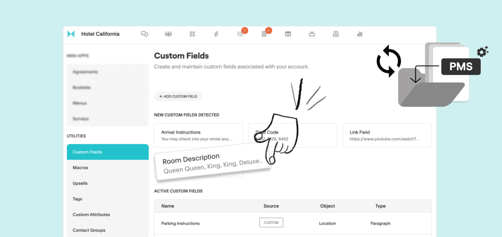 Sync guest data directly from your PMS