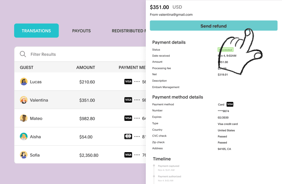 Refund Guests in Akia Pay.