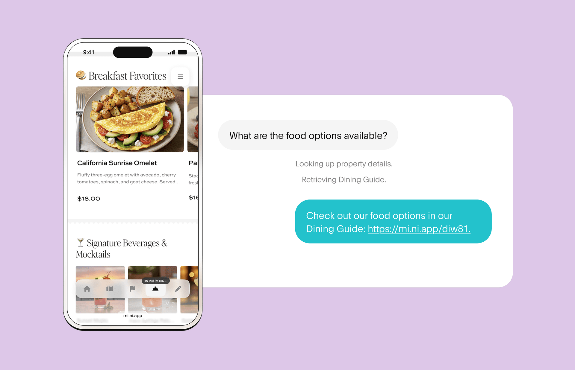 AI Agents reference your Guest Book to answer guest inquiries.