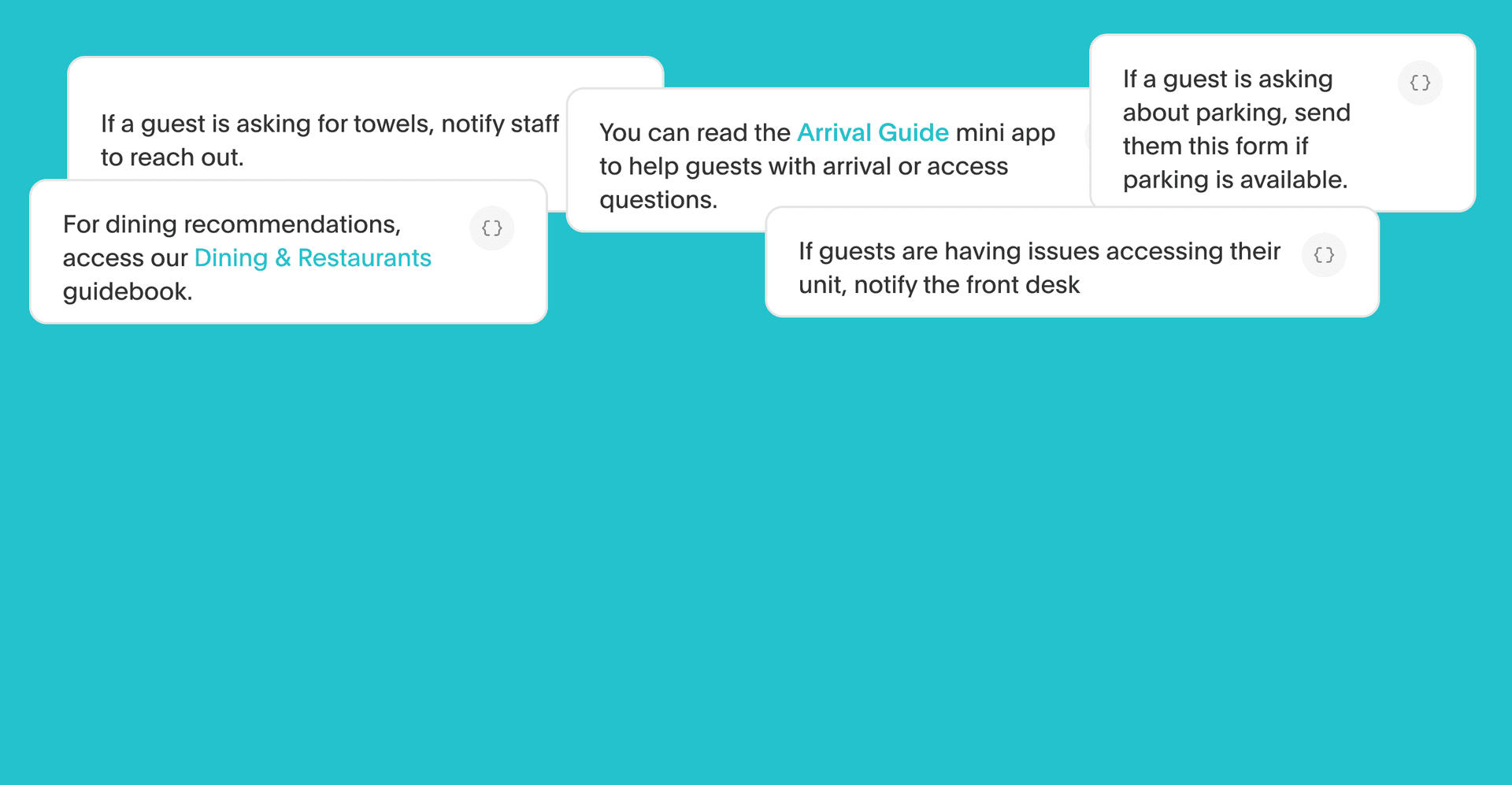 Hand it your property handbook. AI Agents replace months of onboarding.
