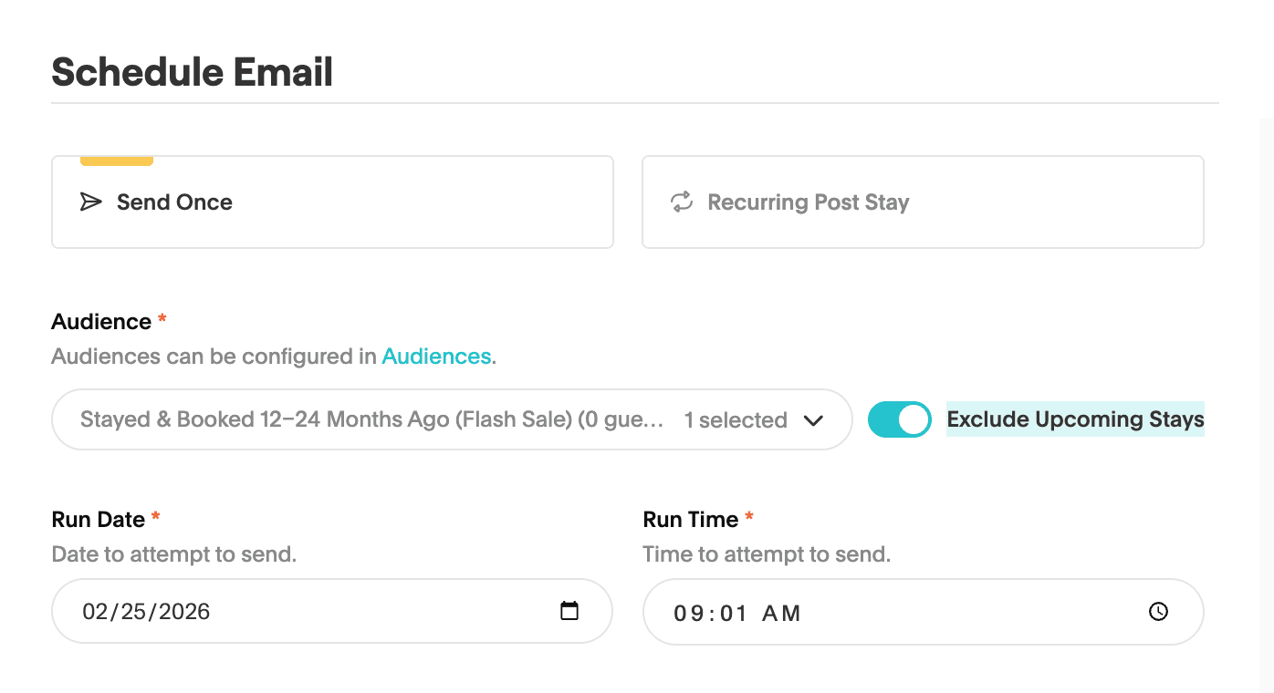 Future guest exclusion feature