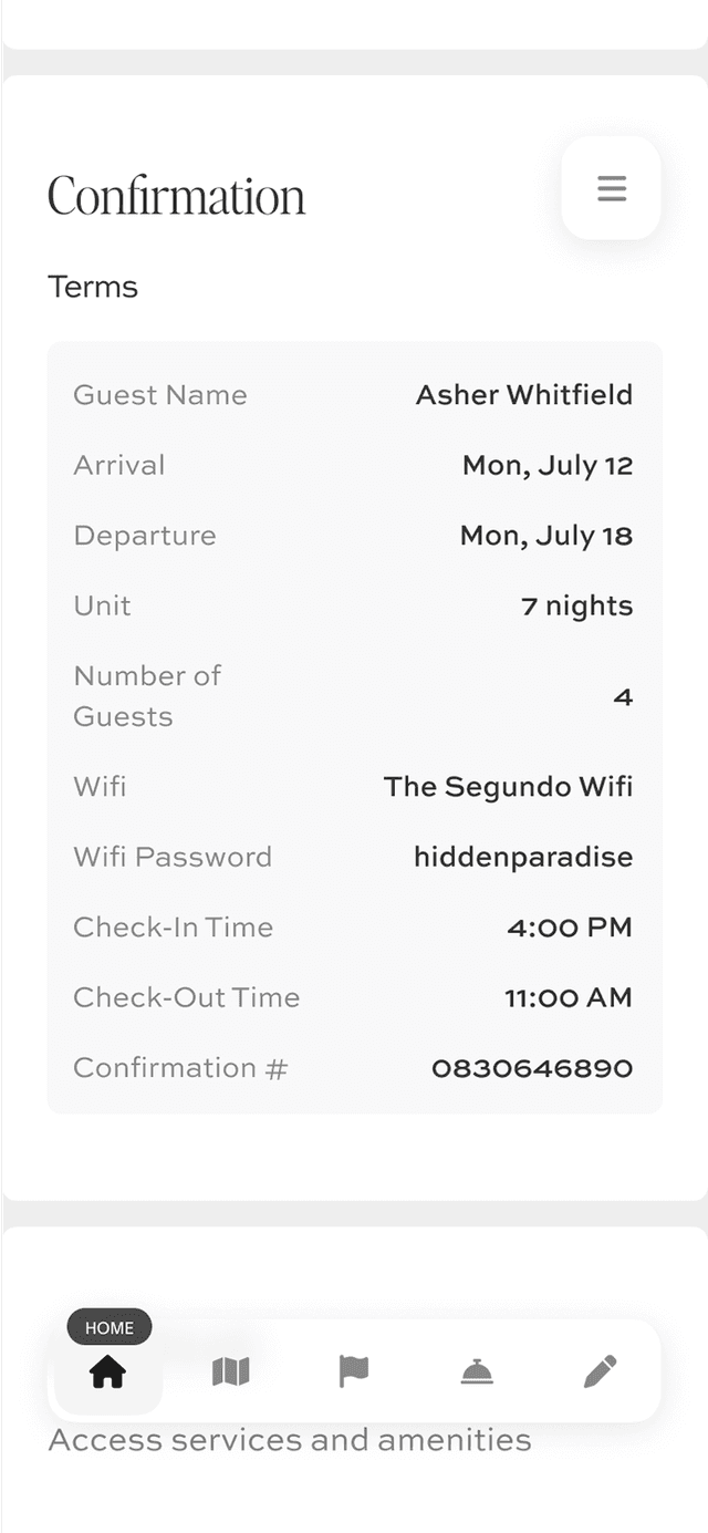 Spa booking mini app