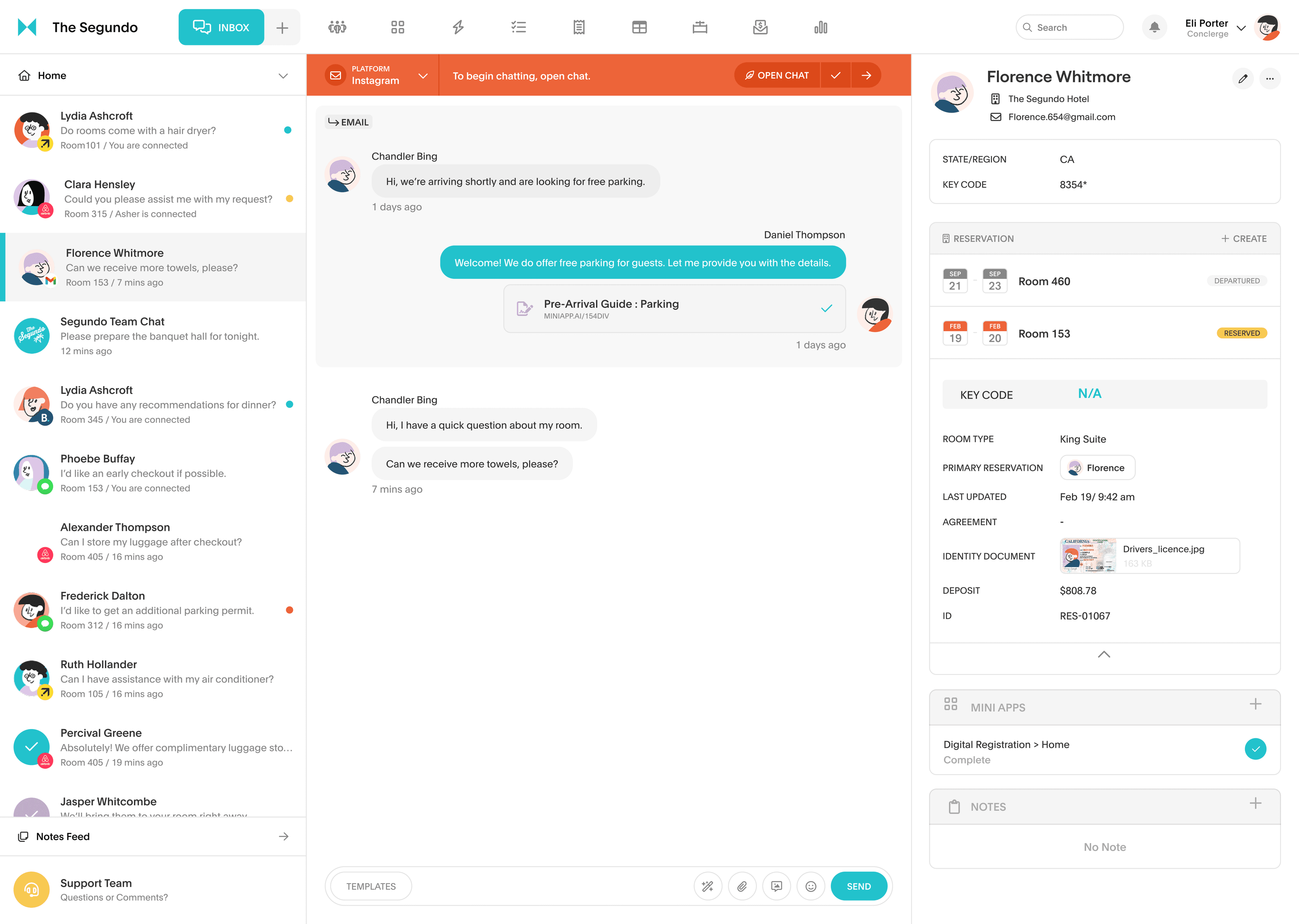 Akia unified inbox interface